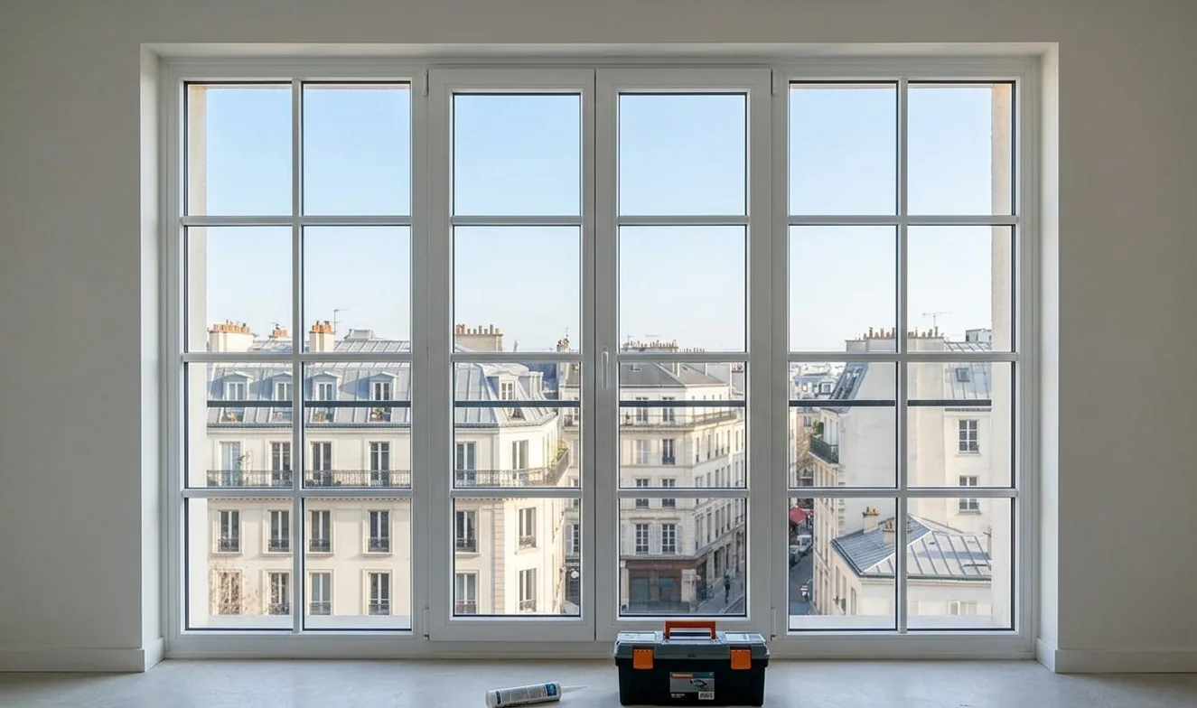 Vitrier / vitrerie à Cergy — après (chantier 1)